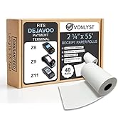 Vonlyst Credit Card Machine Paper Roll for Dejavoo Z8 Z9 Z11 (40 rolls)