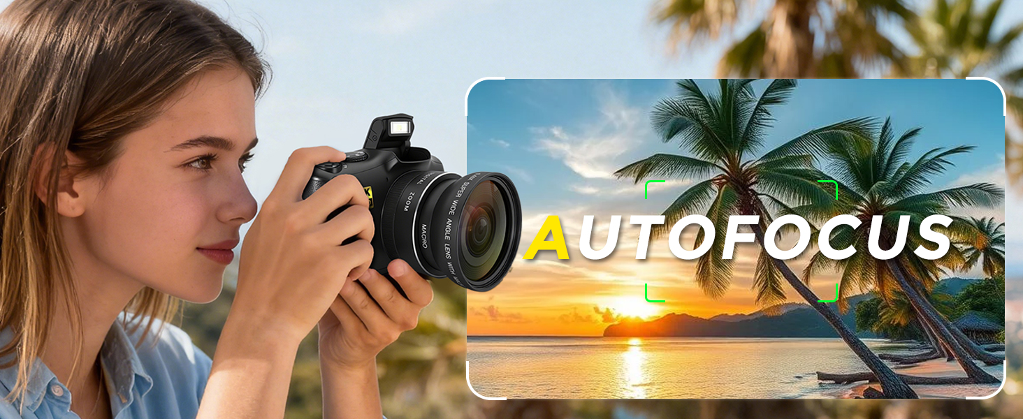 vlogging camera for beginners with lens