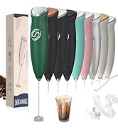 HeyLotie Milk Frother Handheld Frother Wand Drink Mixer Handheld Coffee Stirrers Electric Frother...