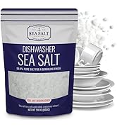 Dishwasher Salt, Natural Water Softener Salt, Food Grade Coarse Sea Salt Compatible with Miele, T...