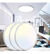 libtit 16.5 Inch LED Ceiling Light, 3Pack 4200LM 36W Large &amp; Bright Flush Mount Lighting Fixture,...