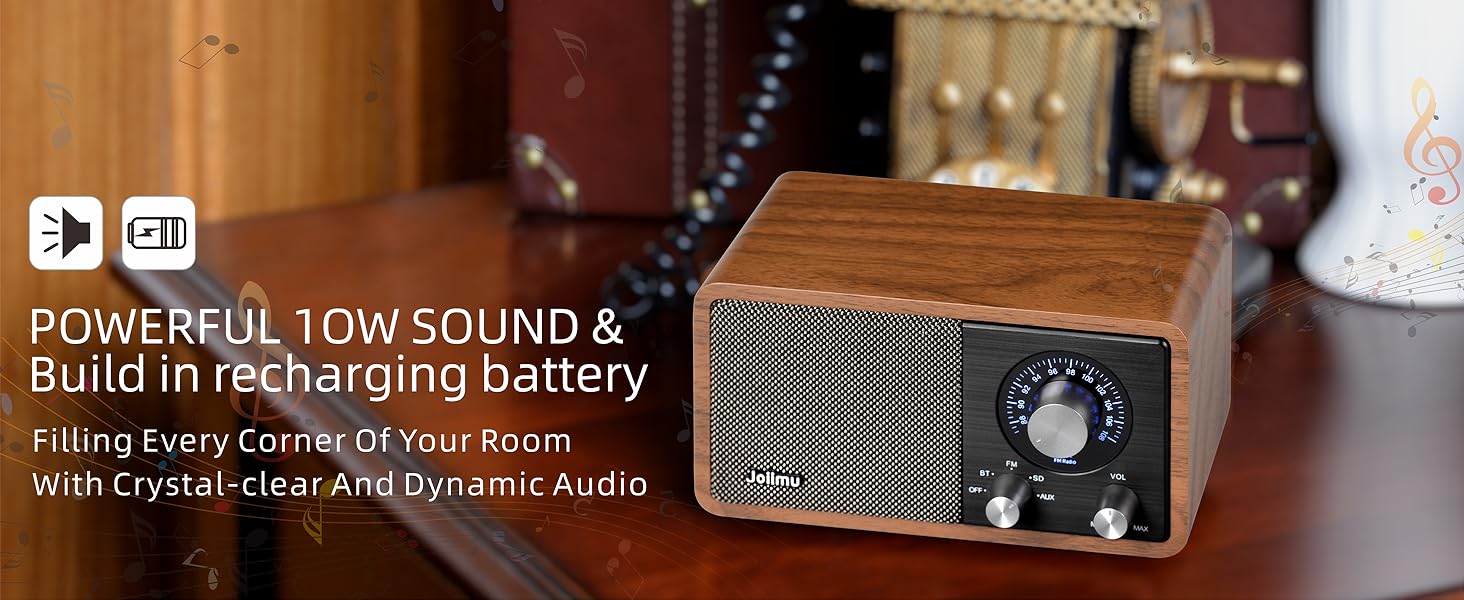 Build in recharging battery FM Radio