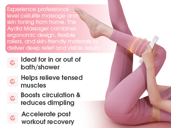 anti cellulite massager for circulation and muscle relief in legs calves