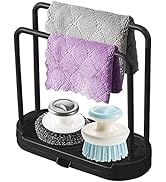MUUBOOX Kitchen Sink Rack Tray Organizer Stand for Sponge, Dish Cloth, Rag, Brush, Scrubber Stora...