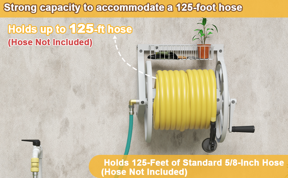 Artigarden Triangle Wall Mounted Garden Hose Reel