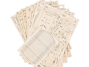 rokr 3d wooden puzzle car model kit mc801