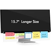 DOLLAR BOSS 15.7" x 3.1" Monitor Memo Board, 1 Pc Clear Acrylic Office Desk Accessories Computer ...