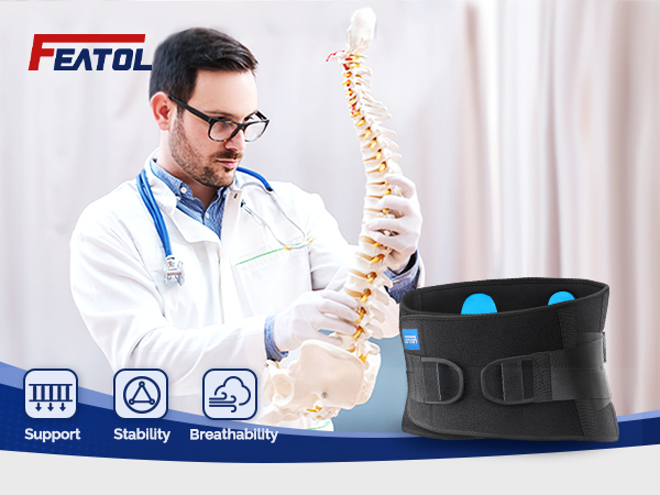 Featol back brace for lower back pain