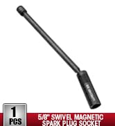 LLNDEI 5/8" Swivel Magnetic Spark Plug Socket, 360 Degree Spark Plug Socket 3/8" Drive 11" Length...
