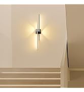 Qcyuui Modern Wall Sconce 3000K LED Wall Lights 31.5 Inches 30W Wall Lamp with Projection Functio...