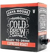 Java House dark roast Liquid Cold Brew Coffee On Tap, Espresso, 128 Fl Oz