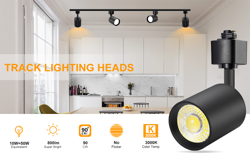 h type track lighting heads 10W