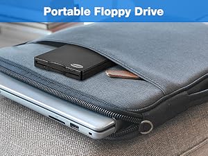 Portable floppy disk drive