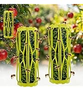 2 Pack Wasp Trap Outdoor Hanging Carpenter Bee Traps for Outside, Fly Wasp Catcher Fly Trap Indoo...