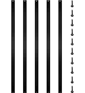 VEVOR Deck Balusters, 29.5"x1"x0.2" Metal Deck Spindles, 76 Pack Staircase Baluster with Screws, ...