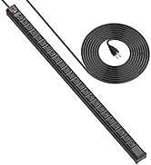 BTU Long Heavy Duty Power Strip 24 Outlet Large Metal Power Strip Garage Workshop Commercial Indu...