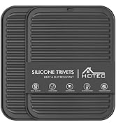 HOTEC Silicone Trivets for Hot pots and Pans, Heat Resistant for Kitchen Counter Dish Drying Mat,...