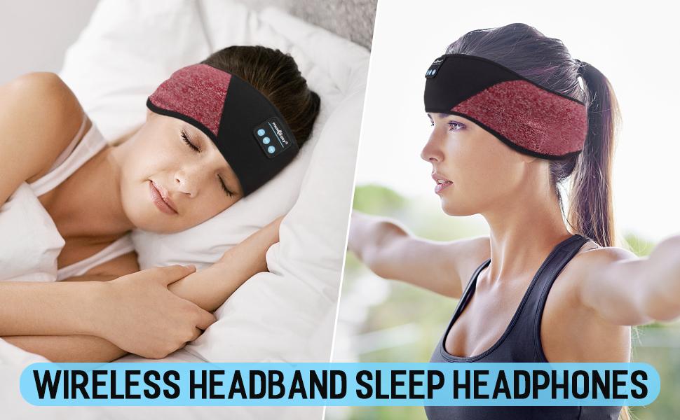 bluetooth sleep headphones sleeping eye music mask headband earbuds wireless