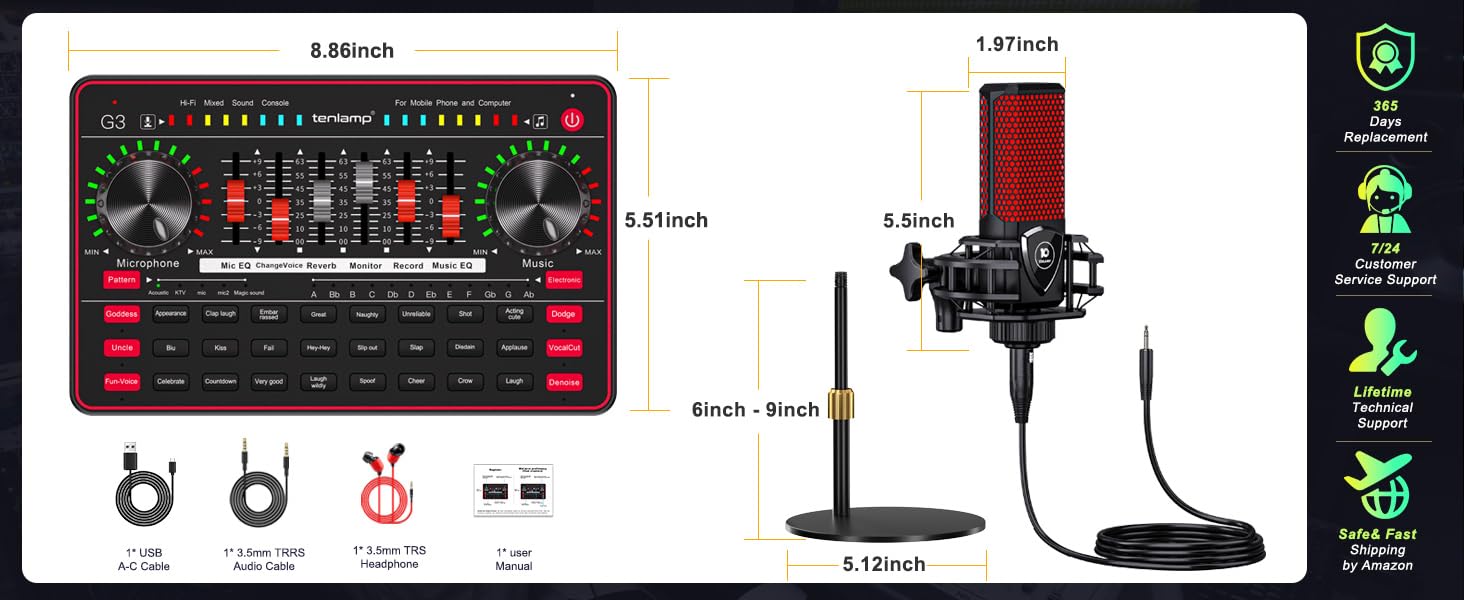 sound card for live streaming music production equipment interface for recording music