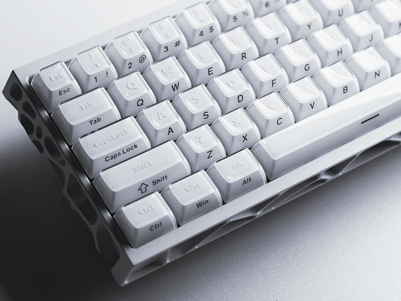 Womier White Jelly Keycaps, Keycaps for Mechanical Keyboard,PBT KEYCAPS