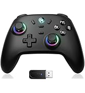 ECHTPower Wireless PC Gaming Controller - Hall Effect Joystick, 2.4G & Wired 1000Hz Polling Rate,...
