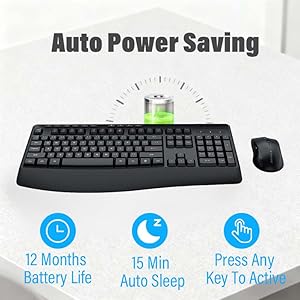 Wireless Keyboard and Mouse Combo