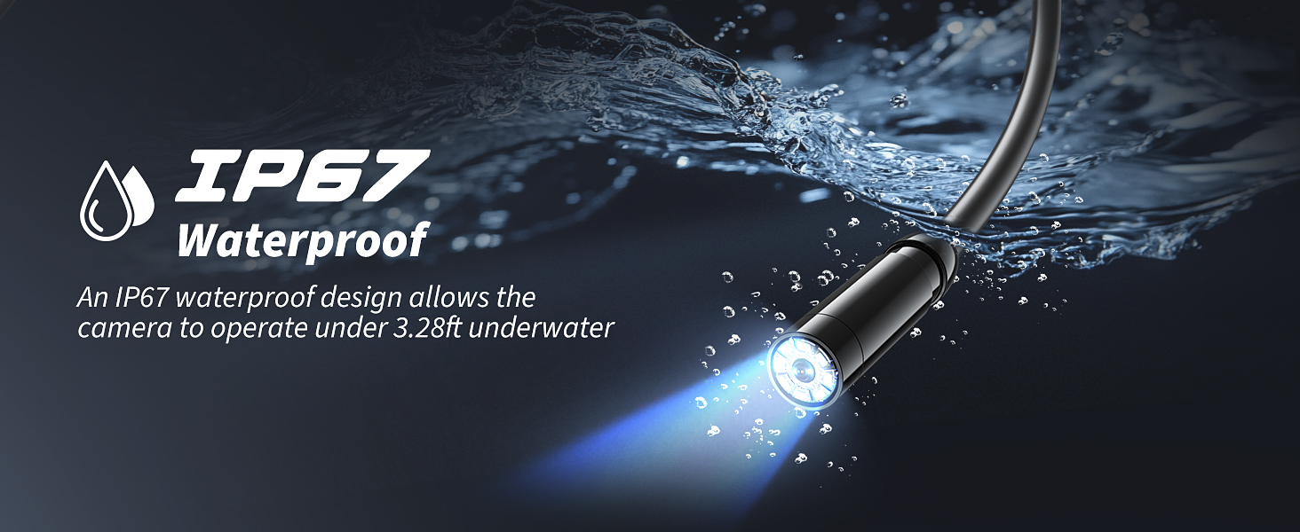 borescope camera with light