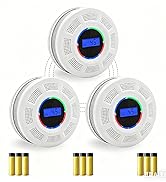 Wireless Interconnected Smoke Carbon Monoxide Detector-3pcs