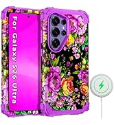 Hekodonk for Galaxy S26 Ultra Case Magnetic,[Compatible with MagSafe]Three Layer Heavy Duty Shock...