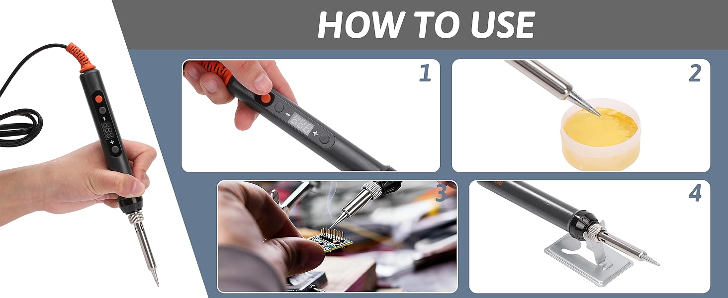 NORYEEBRAN 110V Soldering Iron Premium Kit