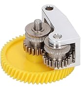 Hardened Steel Extruder Gear Kit with Aluminum Alloy Handle for Bambu X1 P1P 3D Printer