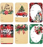 DreamBuilt 120 PCS Christmas Gift Tags Stickers, Self Adhesive Gift Tag Stickers, 2"x3" to from C...