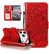 EYZUTAK Case for iPhone 17 Pro Max, Premium PU Leather Magnetic Closure Flip Wallet Phone Case wi...