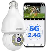 2K HD Light-Bulb Security Camera, Wireless 2.4G&5Ghz Wifi, Indoor&Outdoor, Onvif-conformant, RTSP...