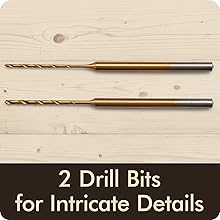 2 precision drill bits for jewelry engraving, DIY crafts, and intricate rotary tool work