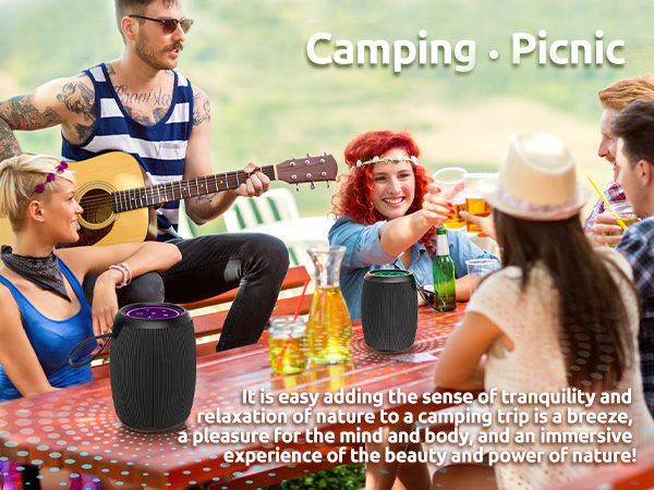 Camping travel small portable bluetooth speaker