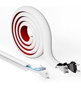 Cord Hider Raceway Kit, 39 inch Wall Cable Hider for 1-2 Cable, Silicone Material Hiding Wall Mou...