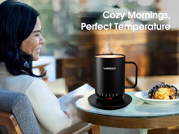AI self heating mug