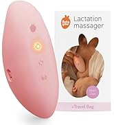 Baby Uma Lactation Massager with Heat &amp; Vibration - Silicone Breast Massager for Breast Feeding, ...
