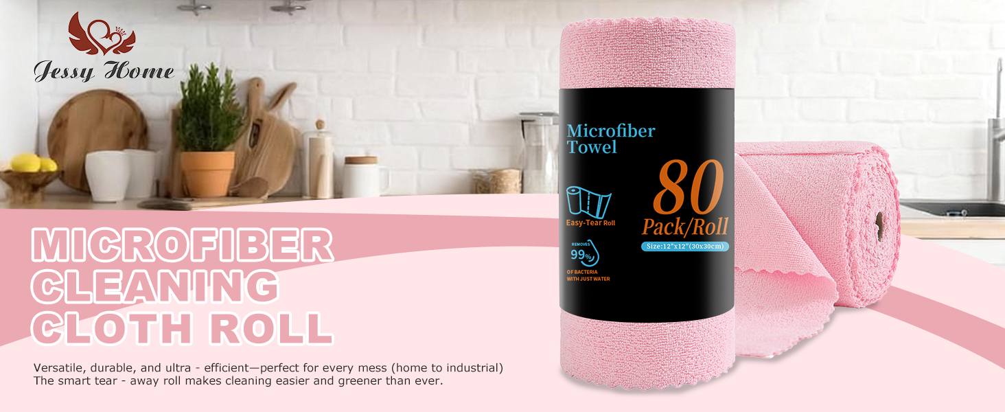 microfiber cleaning cloth roll
