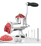 Huanyu Manual Meat Grinder Stainless Steel Hand Cranked Meat Grinding Machine Household Pork Minc...