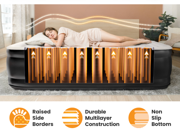 queen air mattress with built in pump