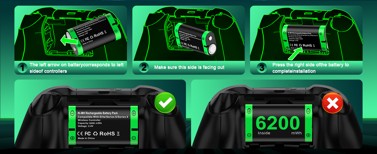 xbox one controller battery pack