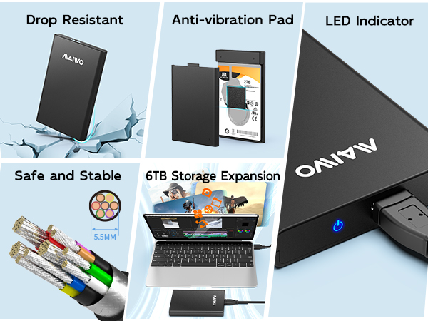 Hot swapping plug play driver free Slide case enclosure for 2.5 3.5 inch hard drive disk ssd hdd