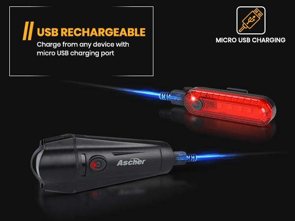 USB Rechargeable Bike Light