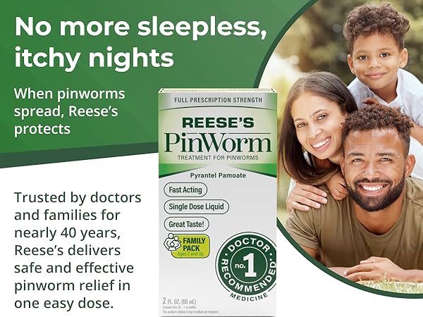 Pinworm medicine for the whole family