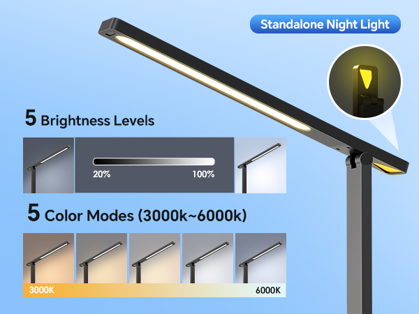 Desk Lamp with USB Charging Port