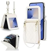 Konstreet for Samsung Galaxy Z Flip 7 Case with Card Holder with 8-Card Slots Wallet Case with De...