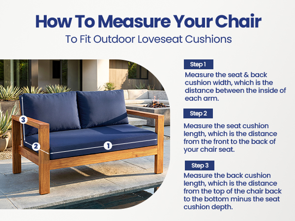 outdoor loveseat cushions