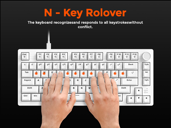 75% wired gaming mechanical keyboard